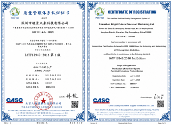 IATF16949-2016 Certificate